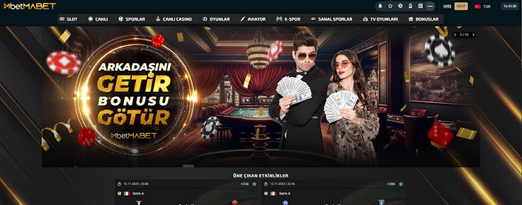 Betmabet bahis sitesine arkadaşlarınızı davet ederek bonus kazanabilirsiniz.